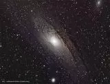 Andromeda Galaxie M31 mit GSO 6 F/5 Newton Teleskop & Koma Korrektor und Skywatcher HEQ-5 Pro Synscan - GoTo Montierung und Orion Starshoot Autoguider: