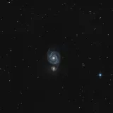 Ein Whirlpool-Galaxie M51: