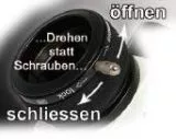Baader 2 ClickLock Klemme mit M68 Gewinde fr z.B. Zeiss Refraktoren