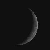 Mondsichel mit SkyWatcher SkyMax-150 Maksutov auf EQ5 Montierung