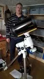 Noch ein zufriedener Kunde mit einem Celestron C9.25 Teleskop und SkyWatcher EQ6 SynScan Montierung
