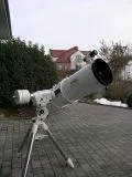 Dobson Umbau auf Betrieb fr EQ / AZ Montierung Skywatcher Skyliner-250P auf AZ-EQ6GT