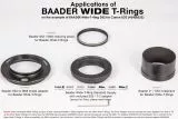 Baader Wide-T-Ring Sony E/NEX Bajonet mit D52i/M48 auf T-2 und S52 Kamera-Adapter T2 / M48