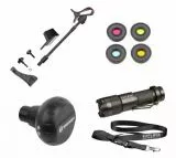 BRESSER Solarix AZ 114/500 Carbon Design Teleskop Starter Set