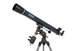 Celestron AstroMaster 90EQ auf CG-3 Montierung Refraktor Teleskop