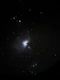 Orionnebel M42 mit Smartphone durch das Okular eines Skyliner 200P Dobson