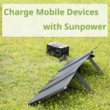 BRESSER Mobile Solar Charger 120 Watt with USB and DC output