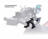 TS triple viewfinder holder for parallel attachment of 3 viewfinders