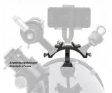 TS triple viewfinder holder for parallel attachment of 3 viewfinders