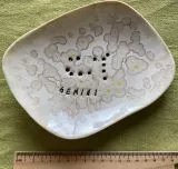 Astro: STERNZEICHEN Porzellan-Schale/Teller von Hand aus Porzellan gefertigt. Jeder Artikel ist einzigartig.