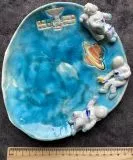 Astro: Porcelain plate ASTRONAUTS