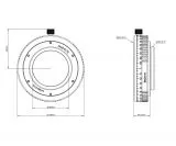 Askar M54-M48-Spezialadapter fr das przise Einstellen des Arbeitsabstands Backfocus Adjuster