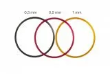 Baader T-2 fine tuning rings set made of aluminum (0.3 / 0.5 / 1mm) T2
