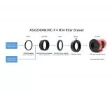 ZWO Filterschublade fr 2 Filter mit M54x0,75 Anschluss fr Vollformatkameras