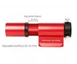 William UniGuide 32 mm mini guiding scope with universal finder base, red
