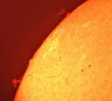 Sun with prominences on June 24, 2024