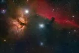 Aufnahme Flammennebel und Pferdekopfnebel mit Esprit 120ED
