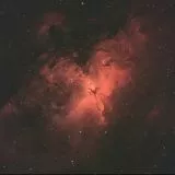 Aufnahme Adlernebel (M16) mit Ha-Oiii�Filter und Esprit 120ED