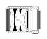 TS-Optics 0,8x Reducer und Bildfeldkorrektor f�r 102 mm f/7 SD-Apo