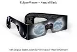 Baader Planetarium Solar Viewer AstroSolar Sonnenfinsternis Brille Beobachtungsbrille Silver/Gold/Black/White