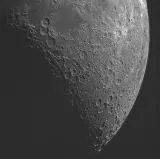 Daytime shot of the moon