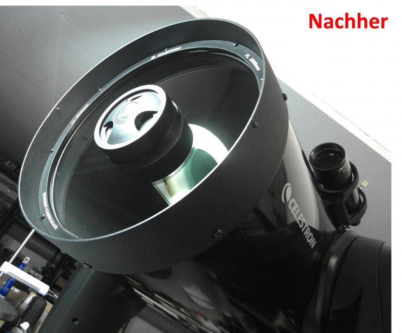 Stark verunreinigtes SC Teleskop & SchmidtPlatte