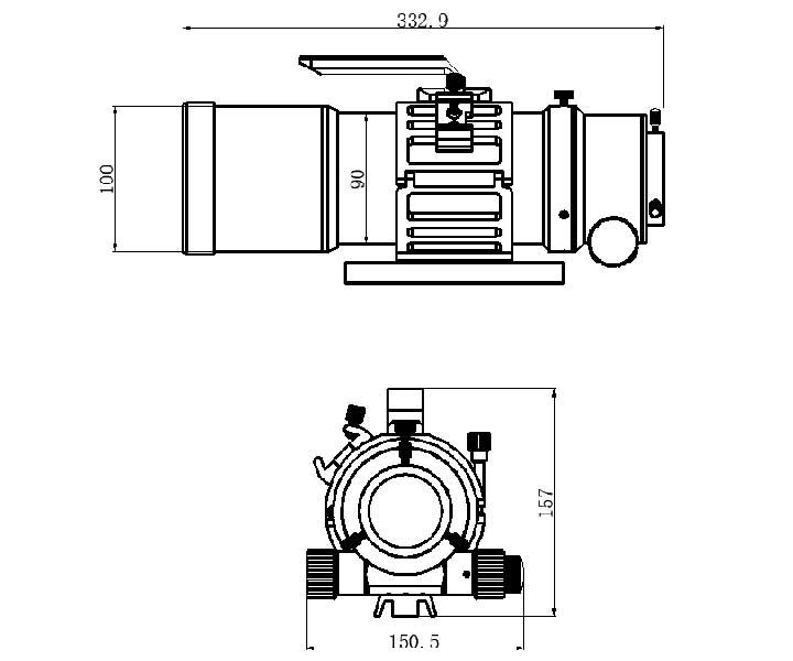 TS-Optics 76EDPH 6-Element Flatfield Apo 76mm F/4,5 342mm