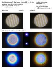 Qualittsnachweis mit Sterntest und Ronchi fr einen SkyWatcher Equinox ED-APO 120 120mm/900mm