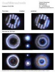 Qualittsnachweis mit Sterntest und Ronchi fr ein Celestron C9.25 Schmidt Cassegrain.