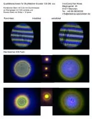 Qualittsnachweis mit Sterntest und Ronchi fr einen Skywatcher Evostar-120 120/1000mm Refraktor