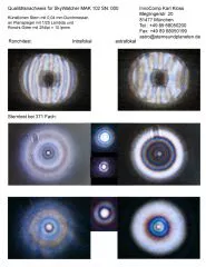 Qualittsnachweis mit Sterntest und Ronchi fr einen SkyWatcher Maksutov 102/1300mm