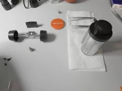 If an eyepiece focuser tilts, one or more thin Teflon strips almost always help