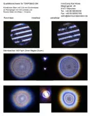 Testbericht mit Sterntest und Ronchi fr einen TS APO65Q - TS Imaging Star 65mm f/6,5 Quadruplet Astrograph