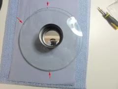 Fastening secondary mirror of an SC (Schmidt Cassegrain), if loose