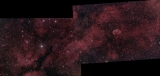 Ein Mosaik mit dem Stern Sadr und dem Sichelnebel, gemacht mit dem CPC800 und Hyperstar.