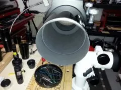 The internal blackening can also be easily improved in a refractor, Maksutov or Schmidt Cassegrain