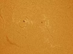 Ein paar Sonnenaufnahmen mit Sonnenteleskop Lunt ST 60/500 LS60T Ha B600 C.