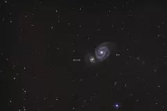 Aufnahmen vo M51, M65, M66 Leo Triplett, M95, M96, M105, M100, M3 und M13 mit Canon EOS Kamera, Skywatcher AZ-EQ6 GT und Skywatcher Explorer-200PDS 200mm/1000mm f/5 8 Newton