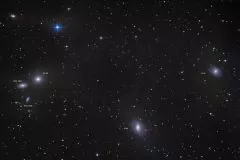 Aufnahmen vo M51, M65, M66 Leo Triplett, M95, M96, M105, M100, M3 und M13 mit Canon EOS Kamera, Skywatcher AZ-EQ6 GT und Skywatcher Explorer-200PDS 200mm/1000mm f/5 8 Newton
