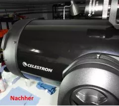 Stark verunreinigtes SC Teleskop & Schmidt-Platte