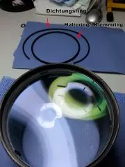 Hier reinigen wir einen SkyWatcher Refraktor 150mm 750mm f/5.
