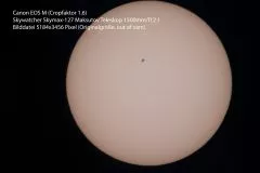 Here you can see the image scale of the sun / moon with different telescopes and chip sizes
