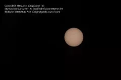 Here you can see the image scale of the sun / moon with different telescopes and chip sizes