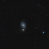 Ein Whirlpool-Galaxie M51: