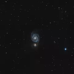 Ein Whirlpool-Galaxie M51: