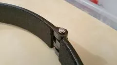 Make rotation clamps from two pipe clamps for Newton: