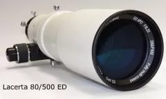 Lacerta 80/500 ED-APO mit 2 Octo Okular-Auszug und Alukoffer