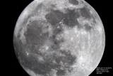 Mond-Aufnahmen in verschiedenen Versionen mit Skywatcher Skymax-150 Pro 150mm 1800mm Maksutov Teleskop, AZ-EQ5GT GoTo Montierung und Canon EOS 700D