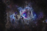 M42 (Orionnebel) mit TLAPO804-3  ED-APO, 3 Flattener TSFLAT3, Skywatcher AZ-EQ5GT Montierung