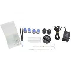 Biological microscope for through-u. Incident light, binocular, up to 800x, LED